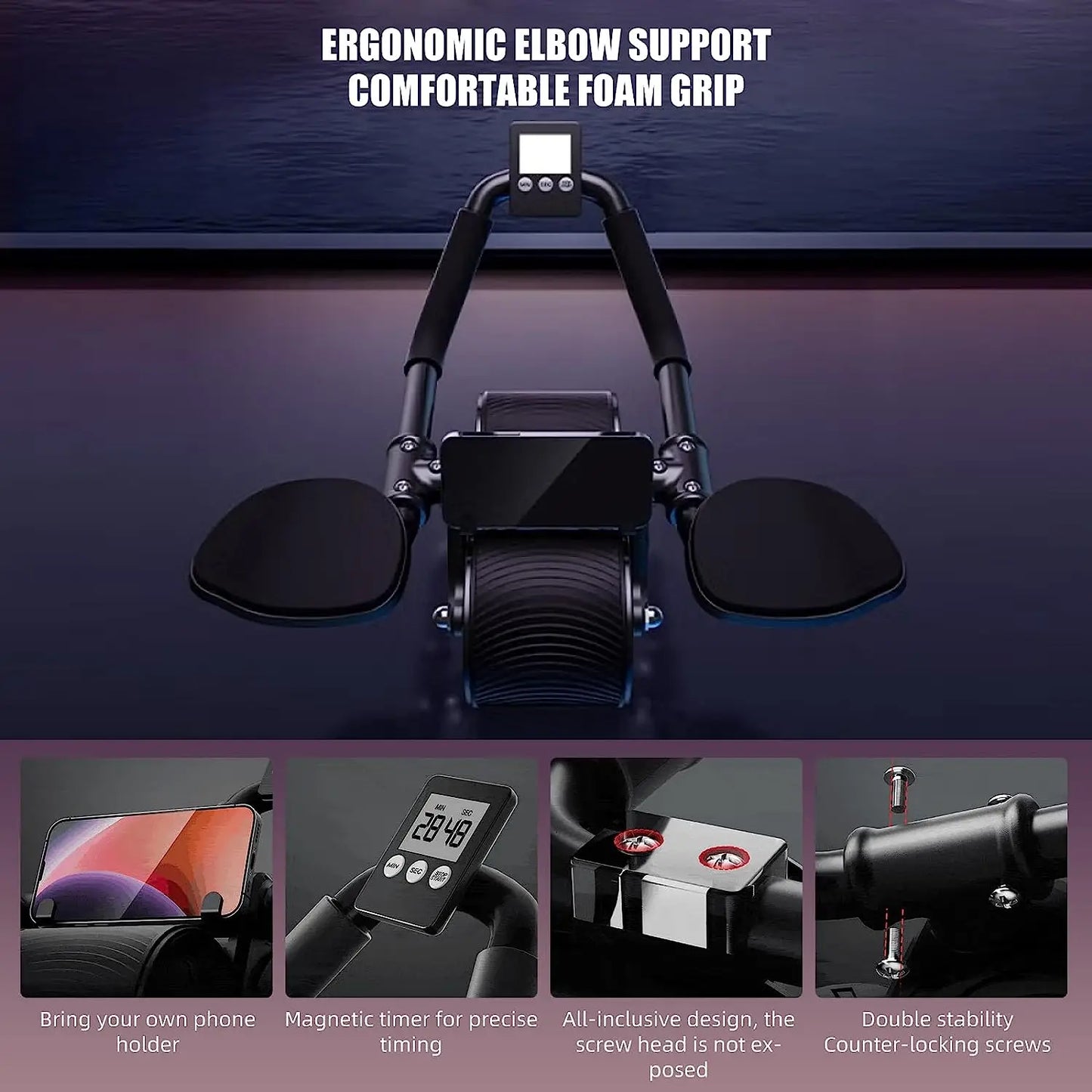 Elbow Support Automatic Rebound Abdominal Wheel