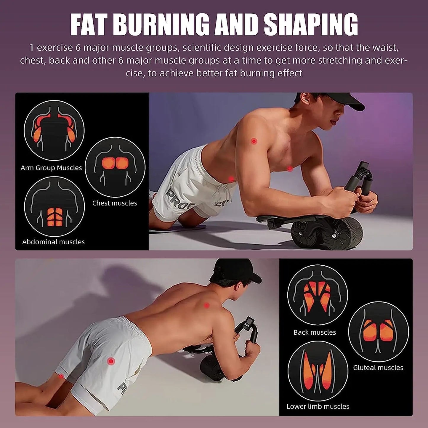 Elbow Support Automatic Rebound Abdominal Wheel